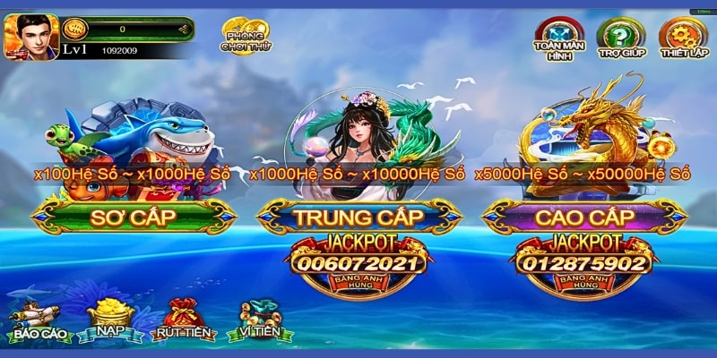 bắn cá ăn xu Cược thủ được cung cấp nhiều phòng chơi theo cấp độ khác nhau