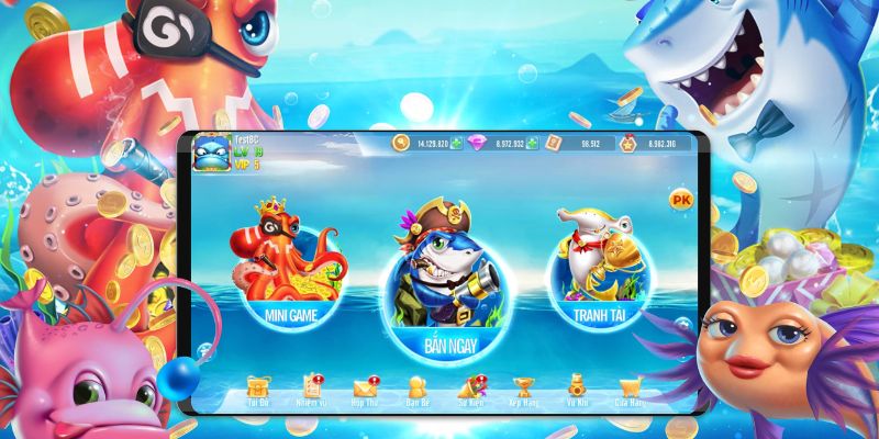 Bắn cá phát lộc Game bắn cá sở hữu giao diện đặc sắc, sống động